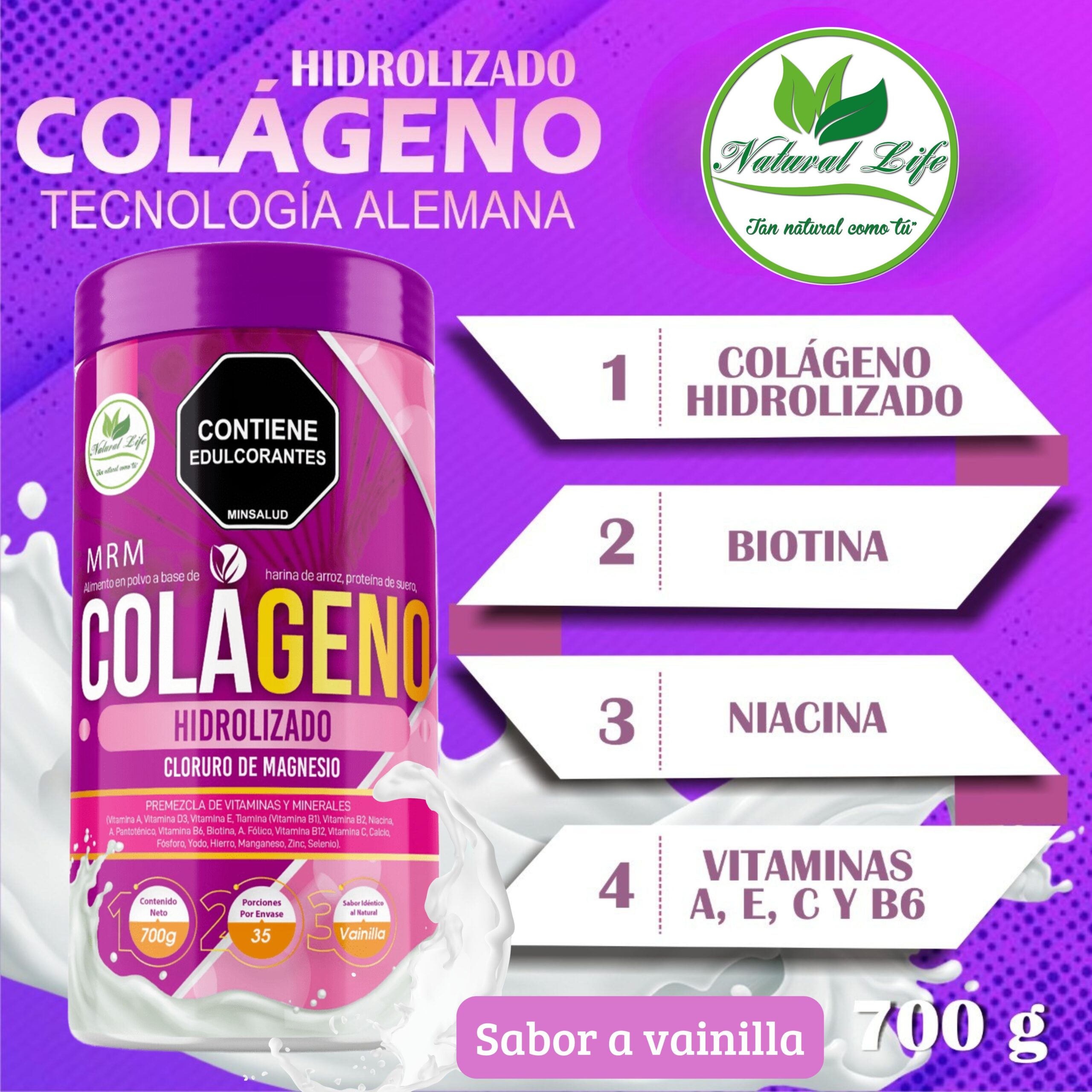 Colágeno Hidrolizado Natural Life